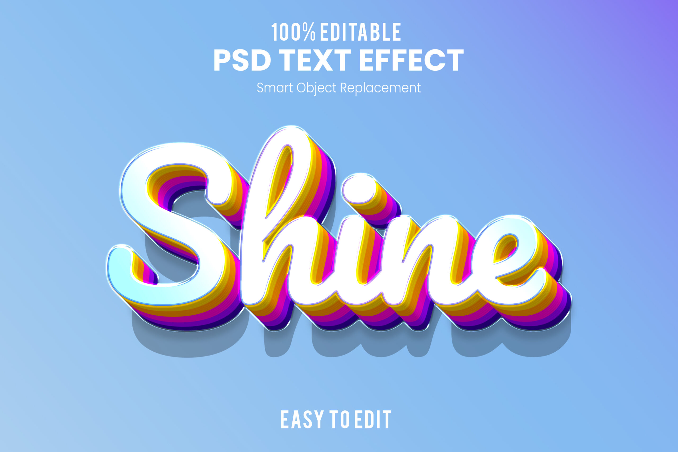 Shine-3D Text Effect PSD - Image 2