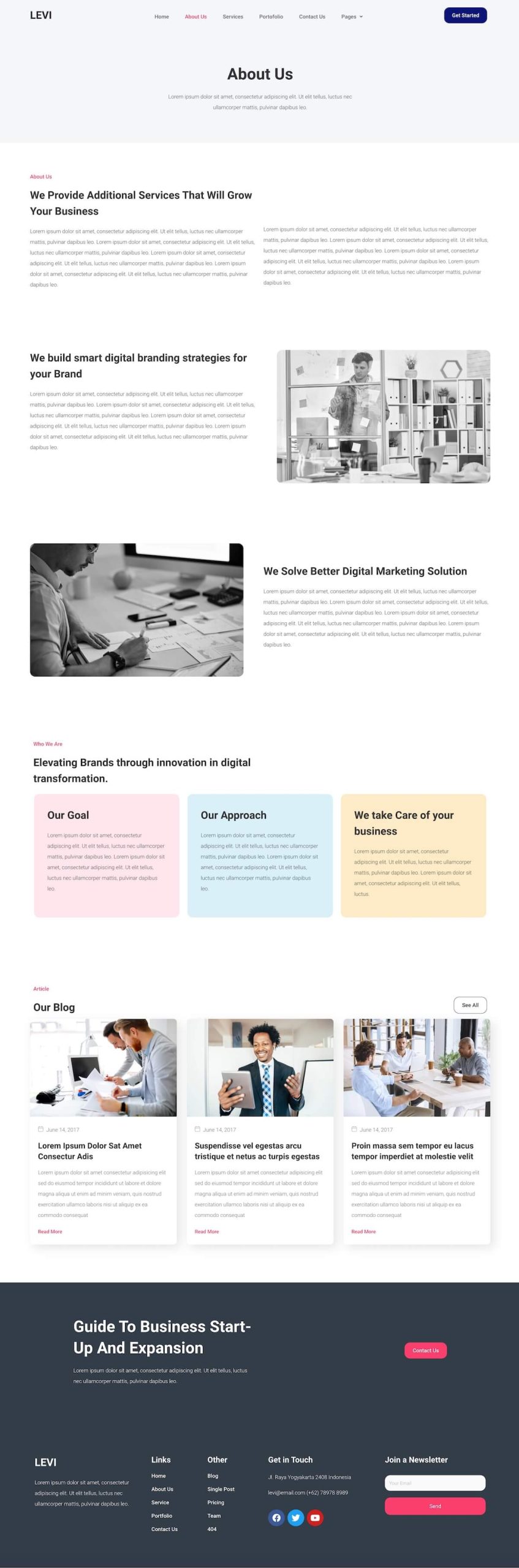 Levi - Digital Marketing Elementor Template Kit - Image 2