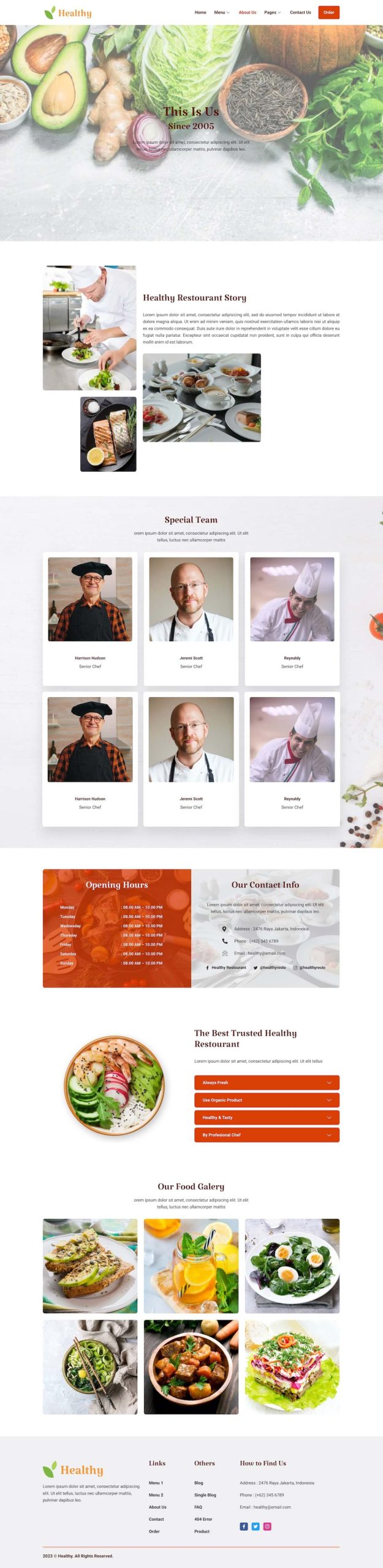 Healthy - Restaurant Elementor Template Kit - Image 2