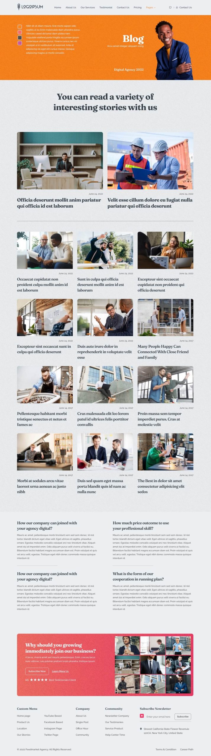 Feedmarket - Digital Agency Elementor Template Kit - Image 3