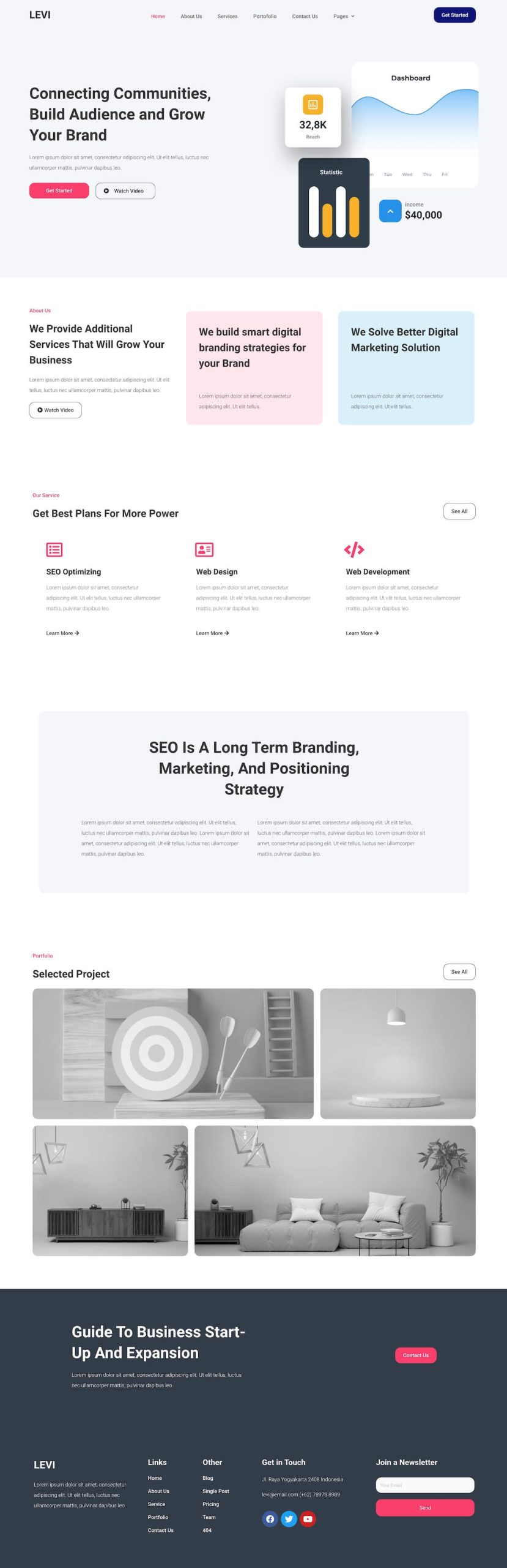 Levi - Digital Marketing Elementor Template Kit - Image 5