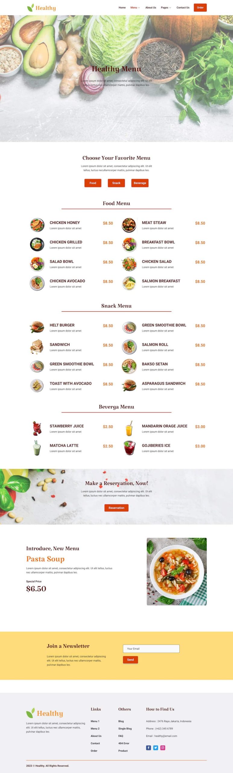 Healthy - Restaurant Elementor Template Kit - Image 8