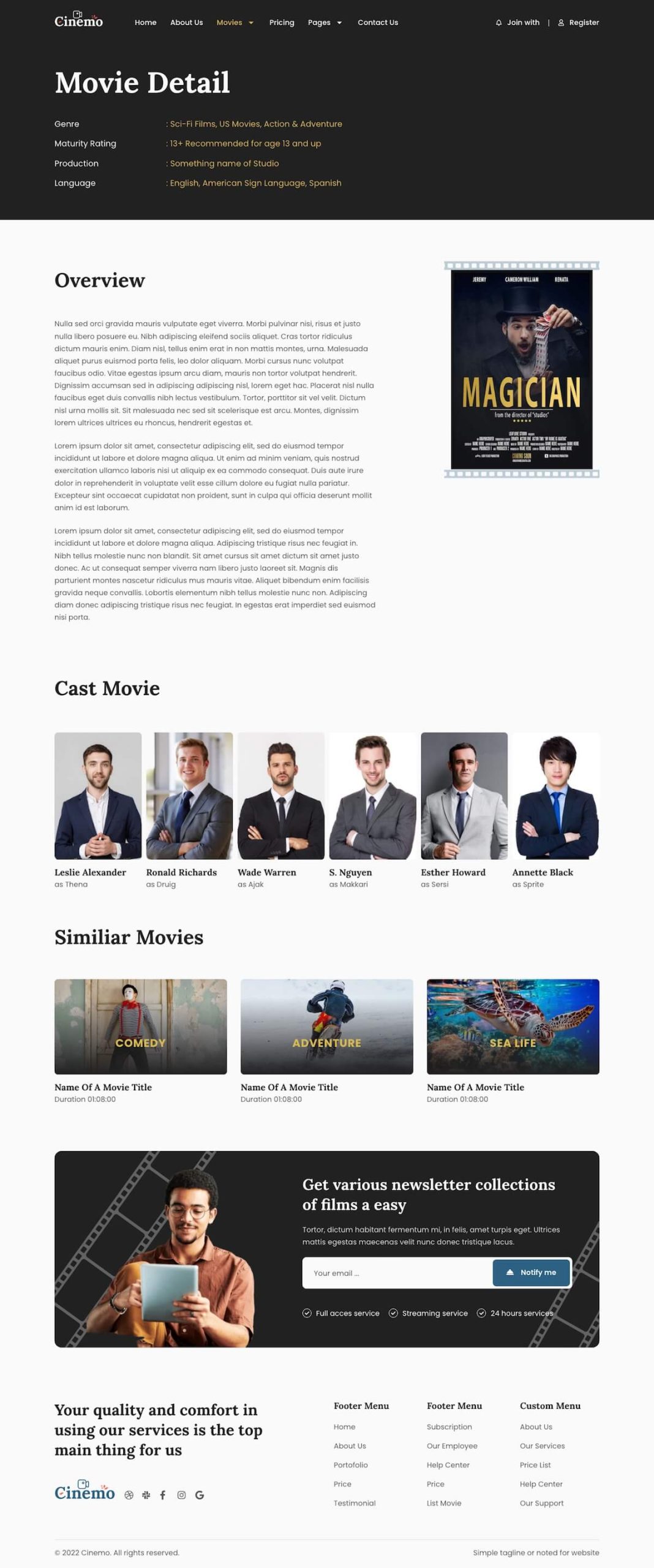 Cinemo - Video Streaming Website Elementor Template Kit - Image 7