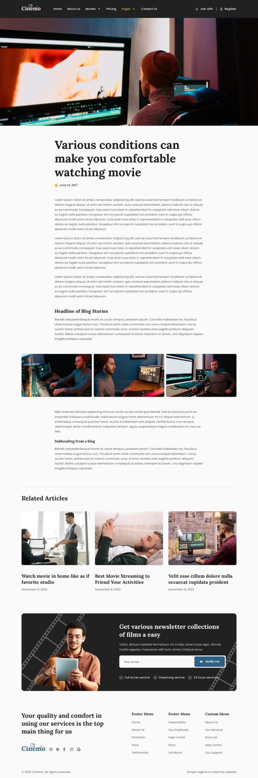 Cinemo - Video Streaming Website Elementor Template Kit - Image 11