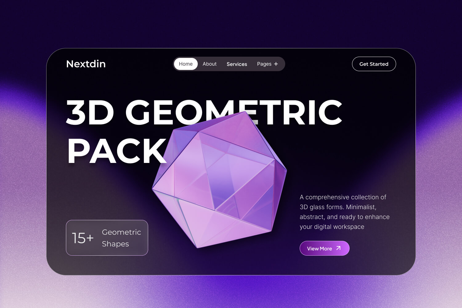 Vivid Glass 3D Geometric Pack - Image 2