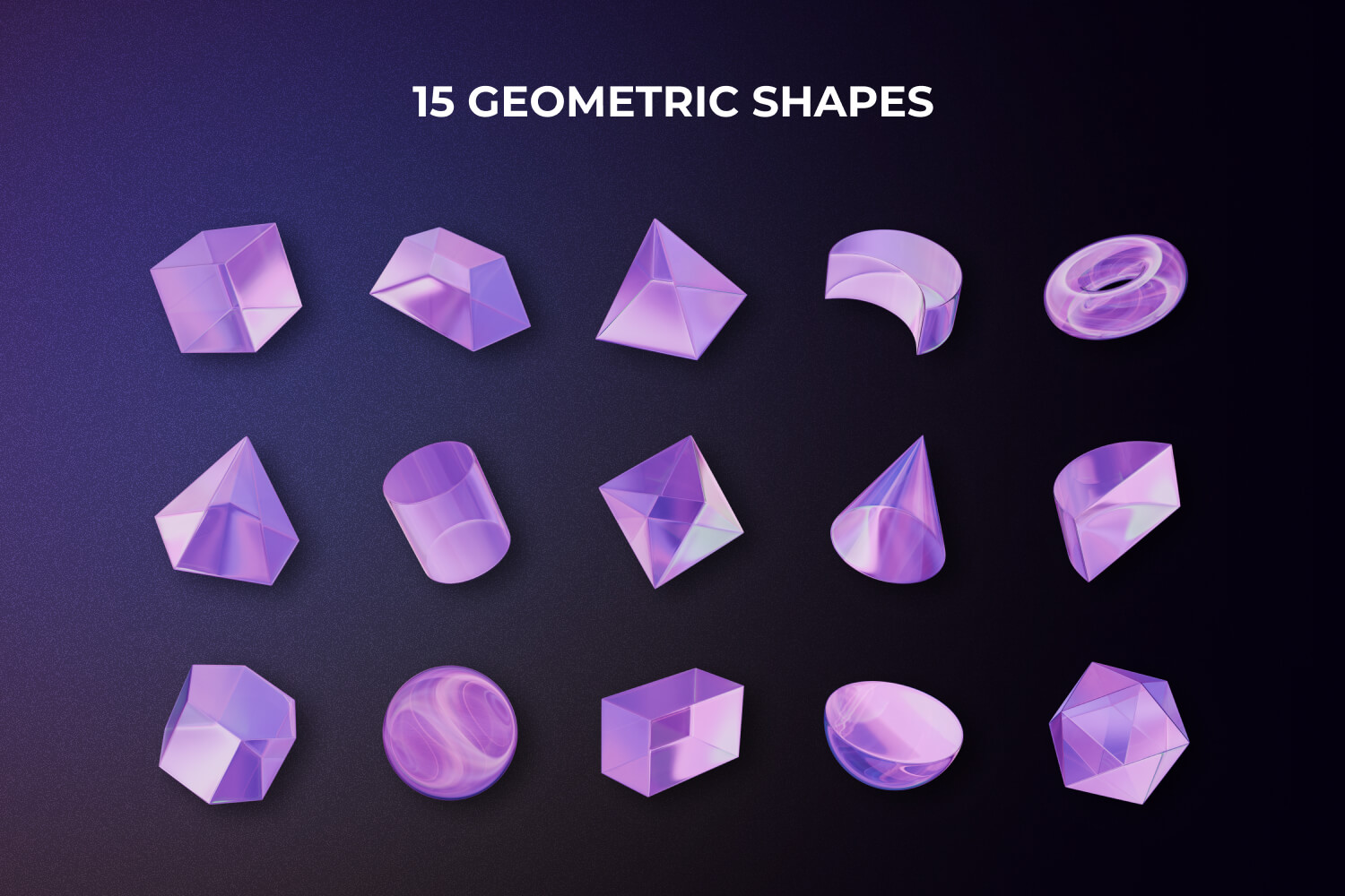 Vivid Glass 3D Geometric Pack - Image 4