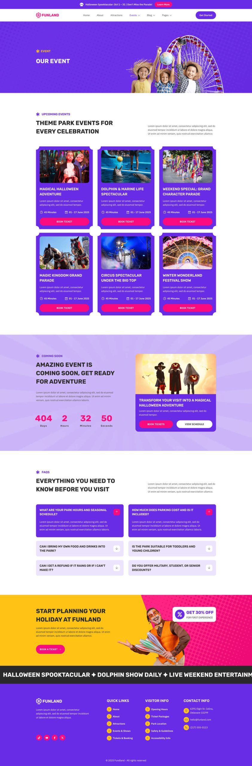 Funland - Amusement & Theme Park Template Kit - Image 9