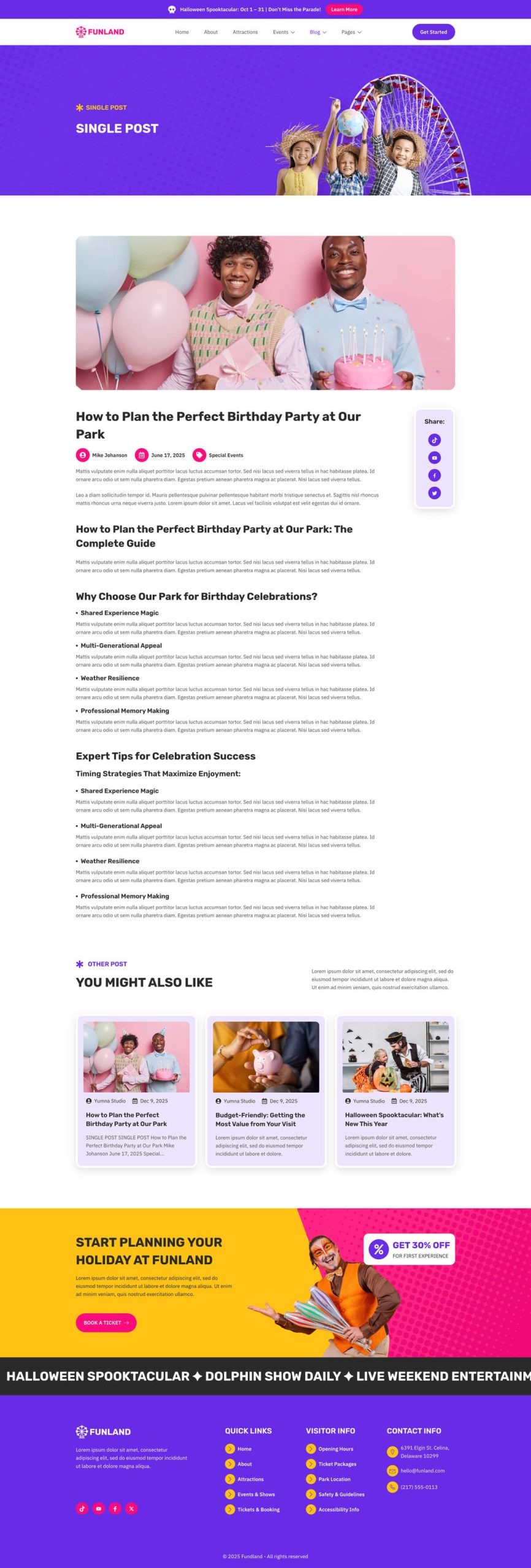 Funland - Amusement & Theme Park Template Kit - Image 12