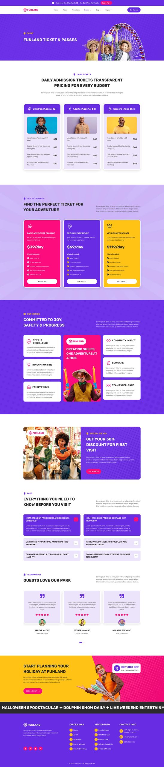 Funland - Amusement & Theme Park Template Kit - Image 13