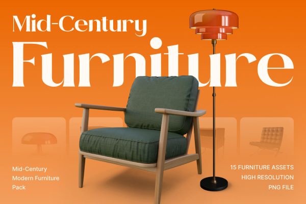 Cover Mid-Century Modern Furniture Pack Cover Mid-Century Modern Furniture Pack