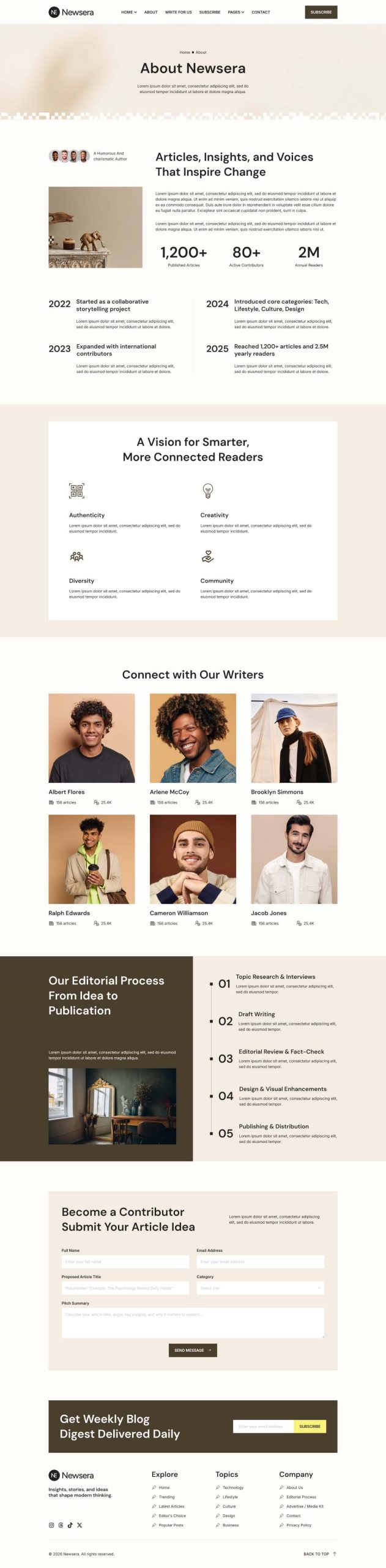 Newsera - Modern Blog & Magazine Template Kit - Image 2
