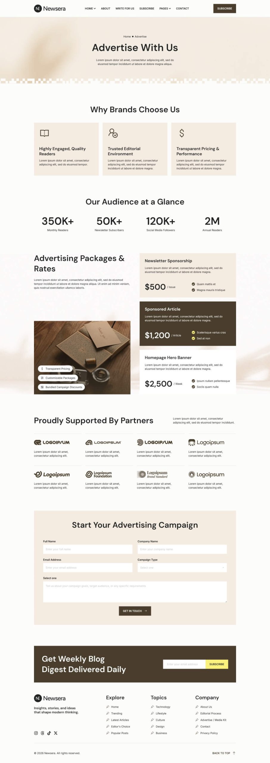 Newsera - Modern Blog & Magazine Template Kit - Image 3