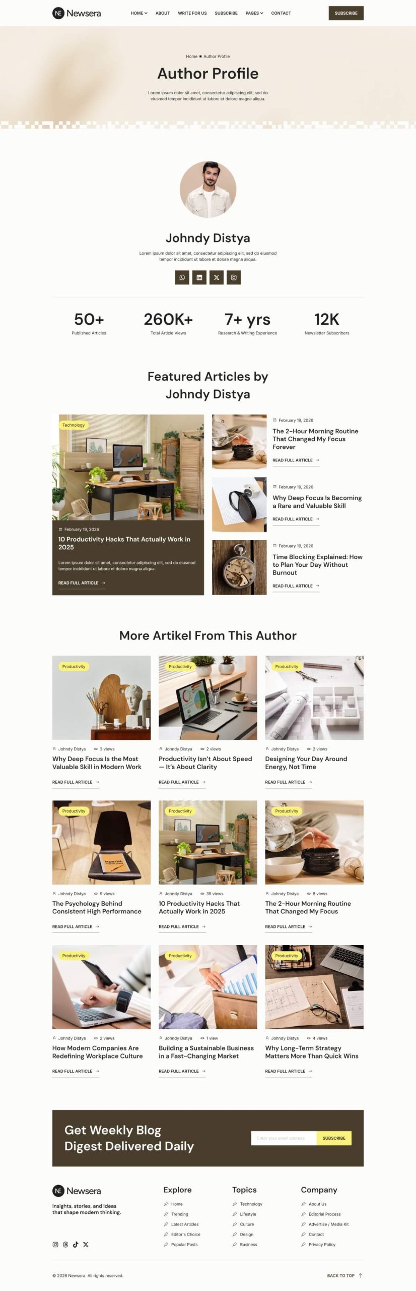 Newsera - Modern Blog & Magazine Template Kit - Image 4