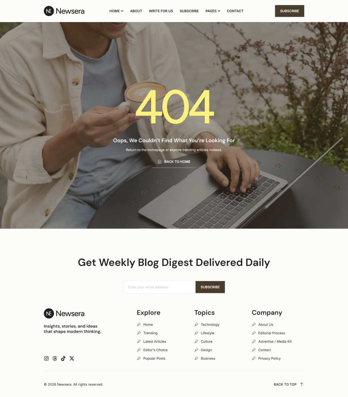 Newsera - Modern Blog & Magazine Template Kit - Image 7