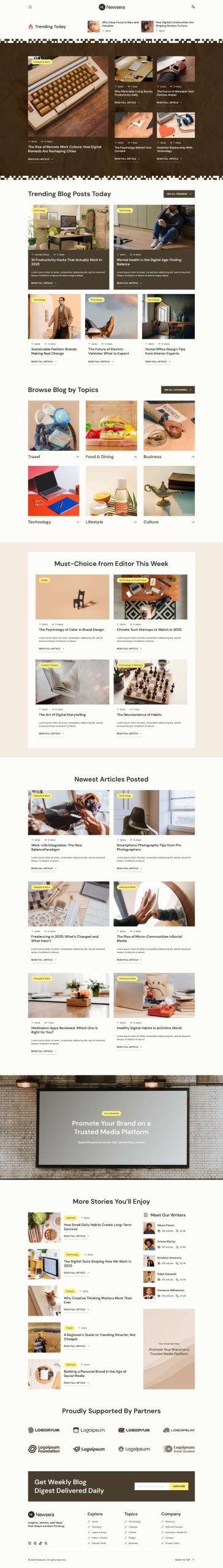 Newsera - Modern Blog & Magazine Template Kit - Image 9