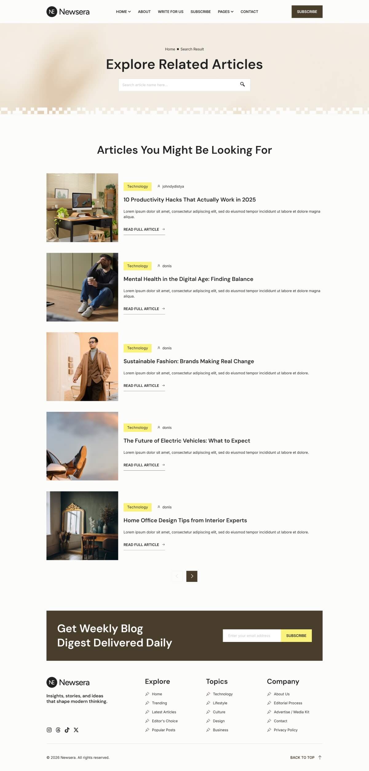 Newsera - Modern Blog & Magazine Template Kit - Image 10