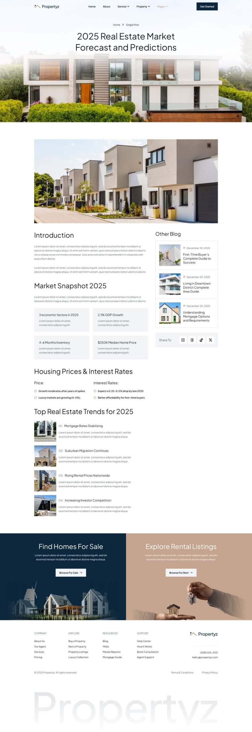 Propertyz - Real Estate & Property Template Kit - Image 13