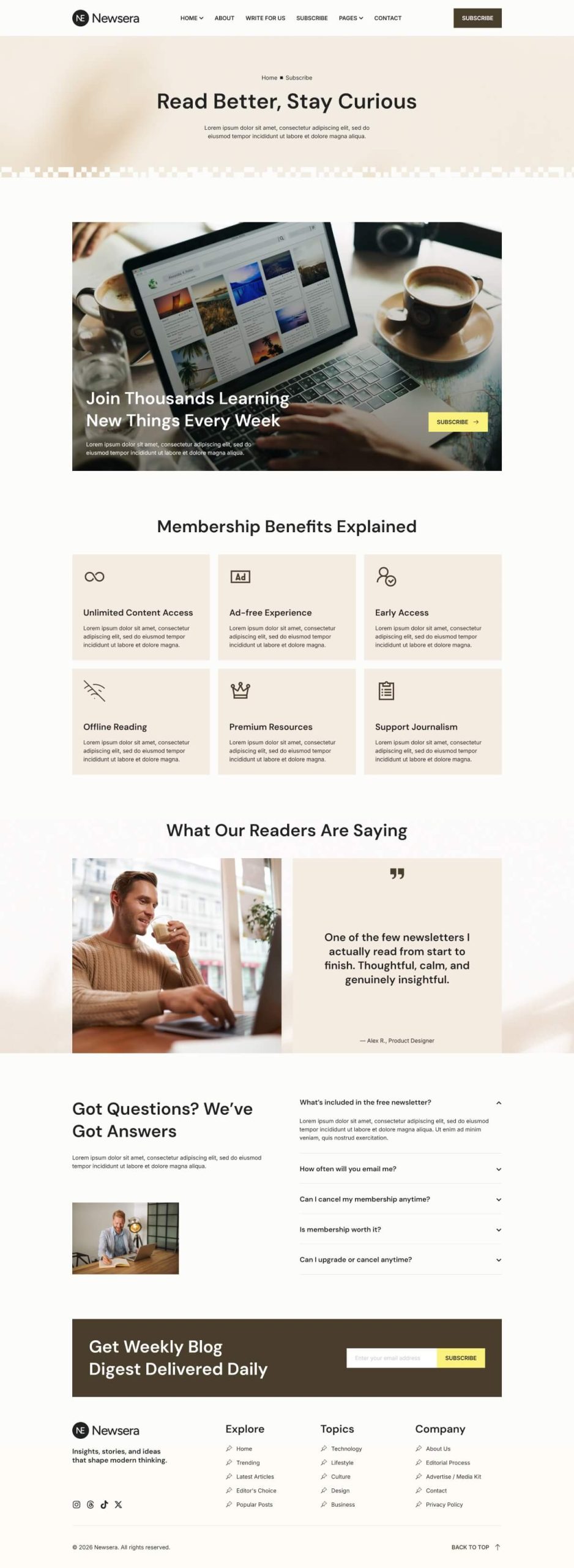 Newsera - Modern Blog & Magazine Template Kit - Image 12