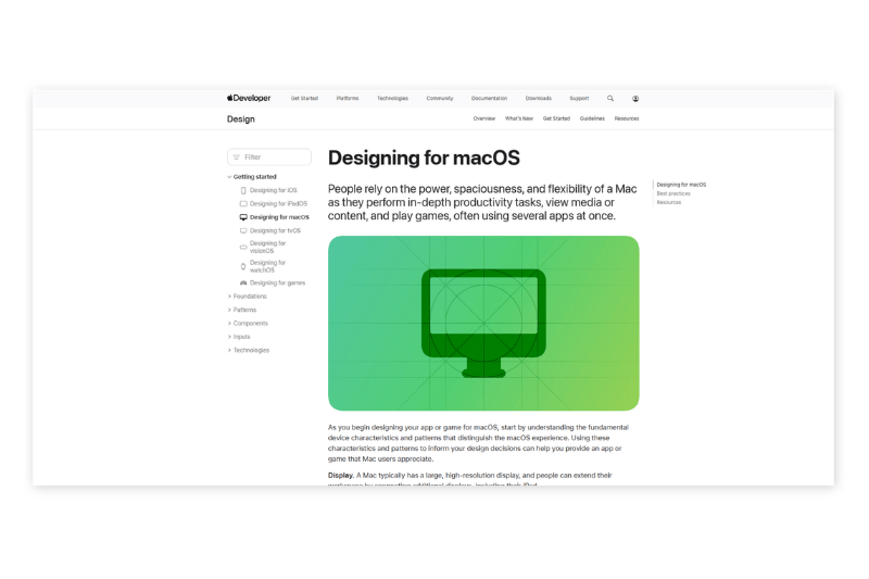 Human Interface Guidelines (Apple)