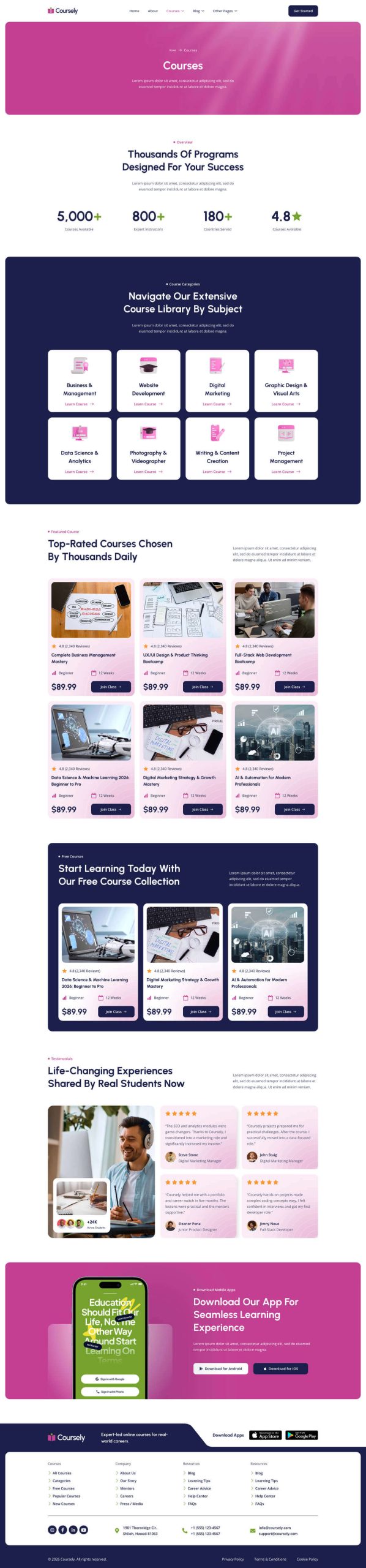 Coursely - Online Course & Education Elementor Template Kit - Image 8