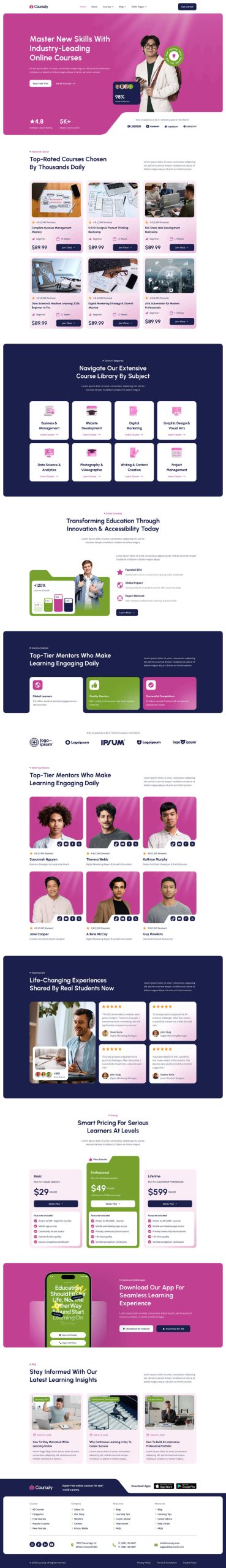 Coursely - Online Course & Education Elementor Template Kit - Image 2