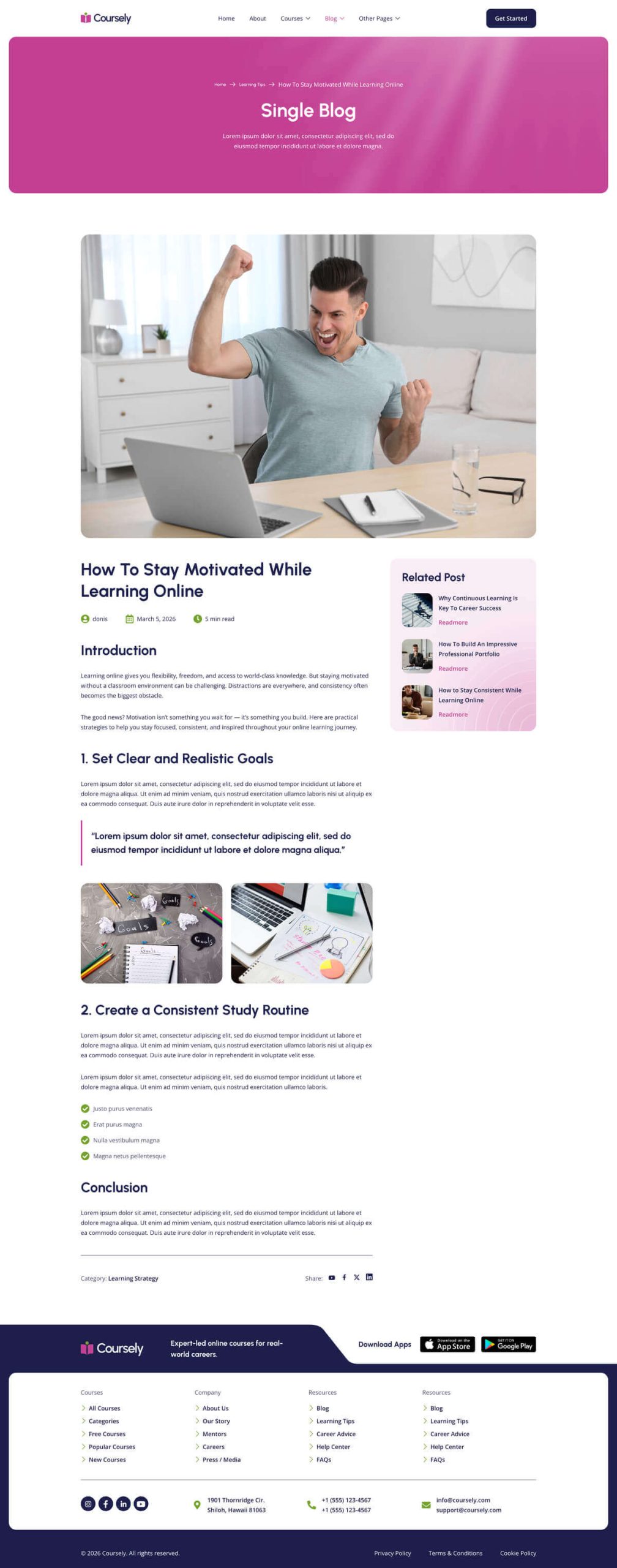 Coursely - Online Course & Education Elementor Template Kit - Image 12