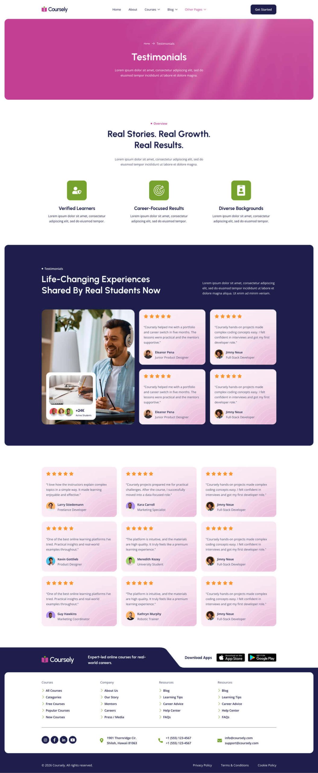 Coursely - Online Course & Education Elementor Template Kit - Image 13